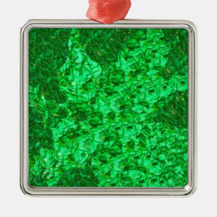 Métallique Magnifique ornement vert
