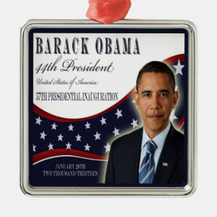 Métallique Ornement 2013 collectable d'inauguration d'Obama