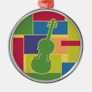 Métallique Ornement Colorblocks Violon