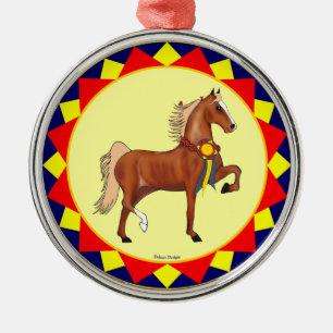 Métallique Ornement de champion de Saddlebred d'Américain