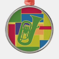 Ornement de Colorblocks d'euphonium