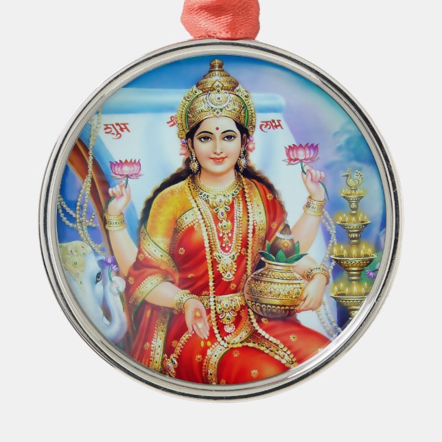 Métallique Ornement de Lakshmi - version 1 (Devant)