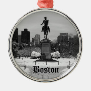 Métallique Ornement de neige de Boston