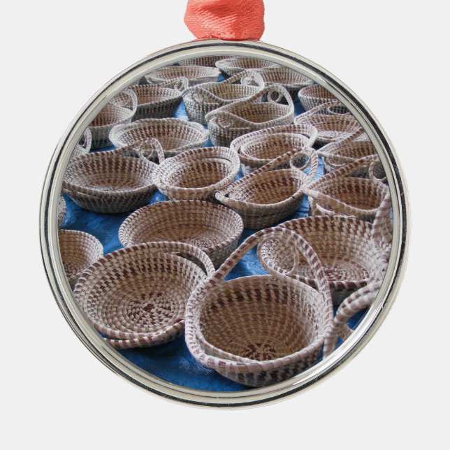 Métallique Ornement de paniers de Sc Sweetgrass de Charleston (Devant)