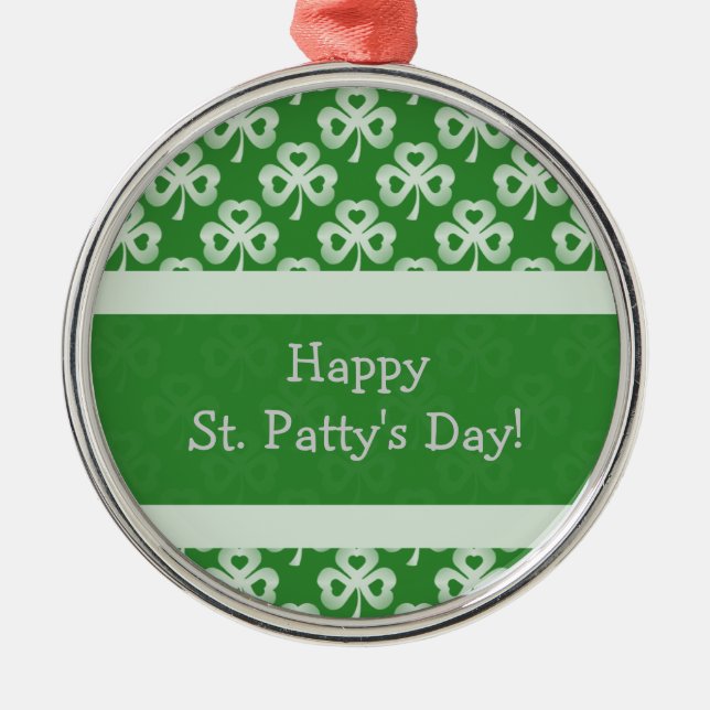 Métallique Ornement de qualité supérieure Shamrock (Devant)