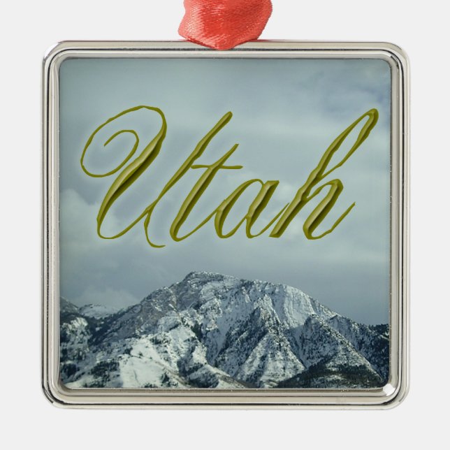 Métallique Ornement de vacances de l'Utah (Devant)