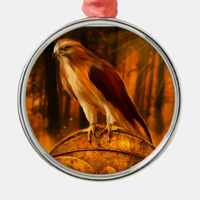 Métallique Ornement d'esprit de faucon (Devant)