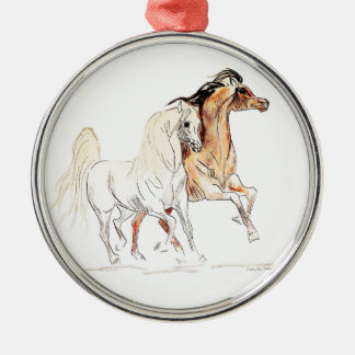 Métallique Ornement rond de la meilleure qualité de cheval