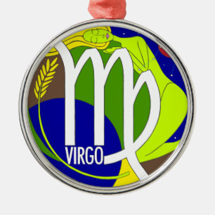 Métallique Ornement rond de Vierge