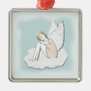 Métallique Ornement songeur d'ange