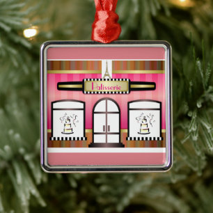 Métallique Pâtisserie française Tour Eiffel Paris Ornement