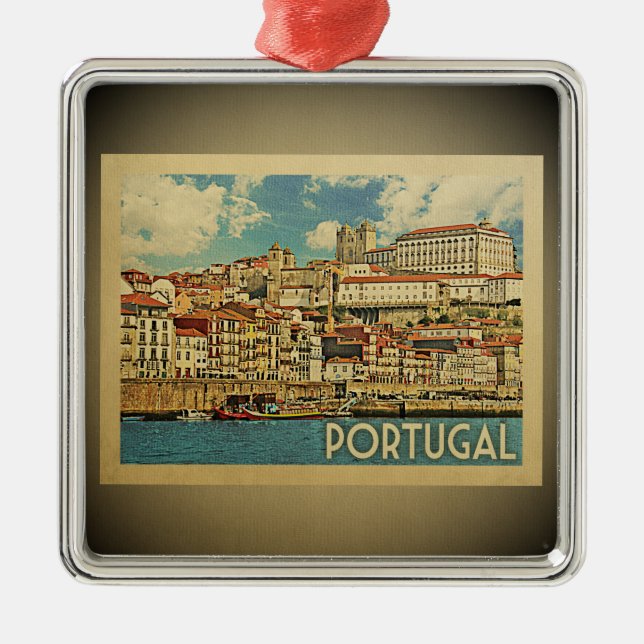 Métallique Portugal Ornement Vintage voyage (Devant)