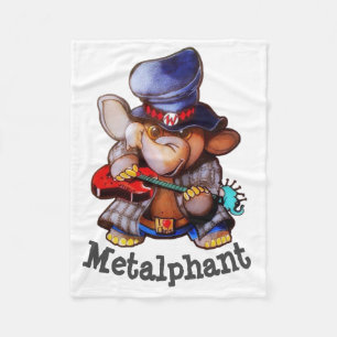 Metalphant avec la couverture d'ouatine de guitare