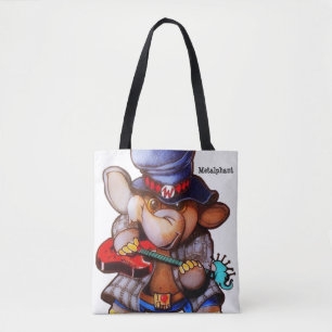 Metalphant avec la guitare Fourre-tout ou le sac
