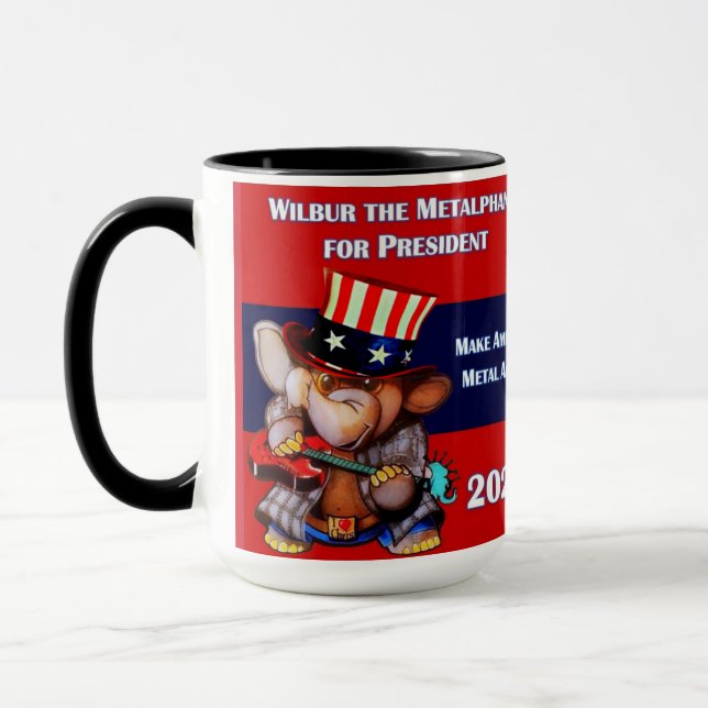 Metalphant pour Président 2024 Mug (Gauche)