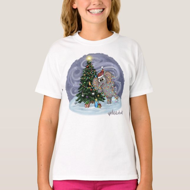 Metalphant Wilbur dans les lumières T-shirt fille (Devant)