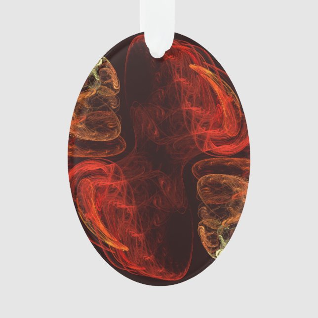 Métamorphose Art Abstrait Oval acrylique (devant)