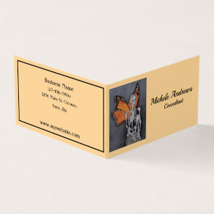 Métamorphose de cartes de visite de pli de livre