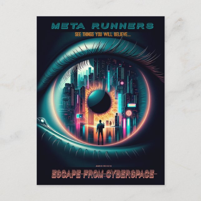 'MetaRunners' s'évader du cyberespace : carte post (Devant)