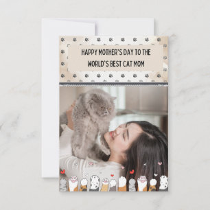 Mete World's Best Cat Maman's Day Card