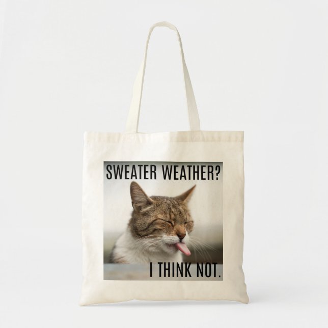 "Météo-douce ? Je Ne Pense Pas." Sac fourre-tout d (Devant)