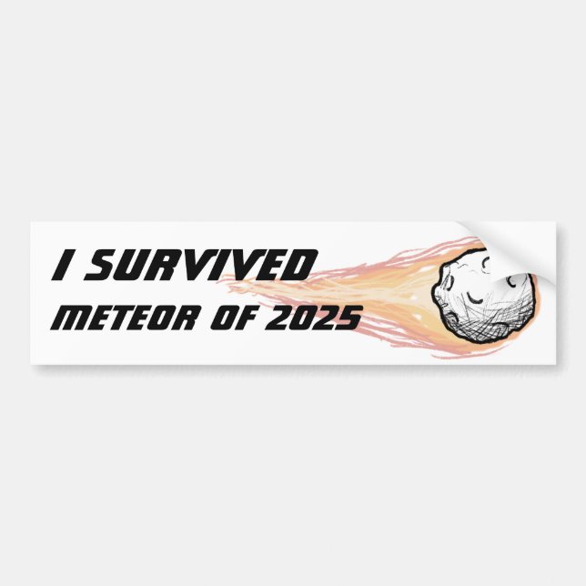 Meteor 2025 bumper sticker (Devant)