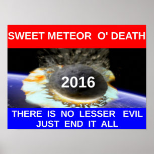 Météore affiche de la mort O 20x16 doux"