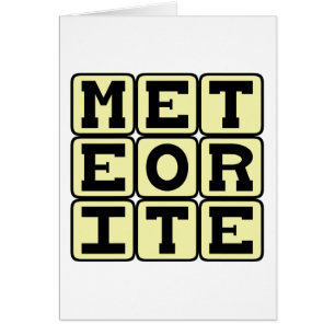 Météorite, débris d'espace