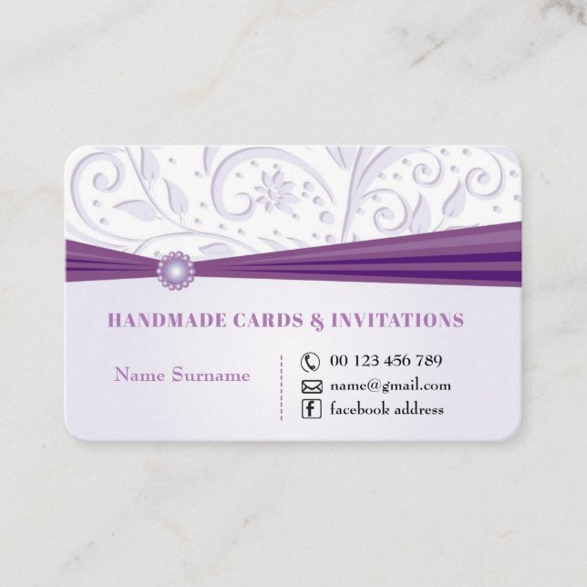 Métiers faits main et cartes de voeux (Devant)