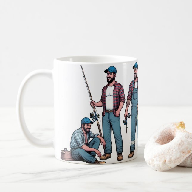 Métiers Les Hommes Doivent Poissonner La Mug Class (Avec donut)