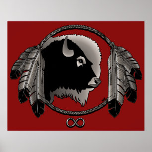 Metis Art Poster Spirit Animal Native Print Poster