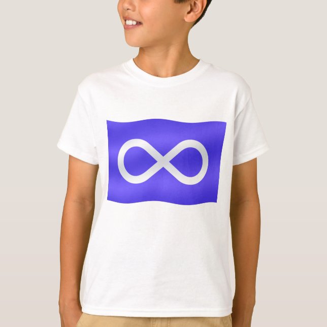 Metis Drapeau Enfants T-shirt Première nation Tee  (Devant)