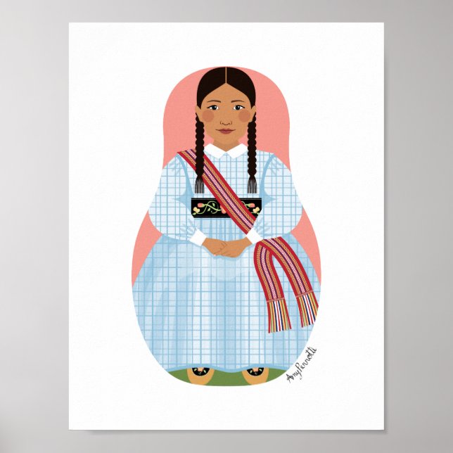 Métis Nation du Canada Affiche Matryoshka (Devant)