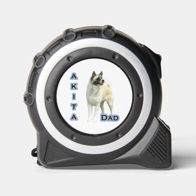 Mètre Ruban Akita Dad 4 - Sticker (Recto)