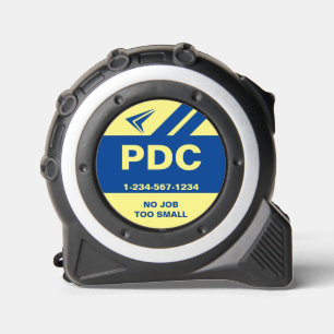 Mètre Ruban Aucun travail trop petit nombre d'initiales bleu j