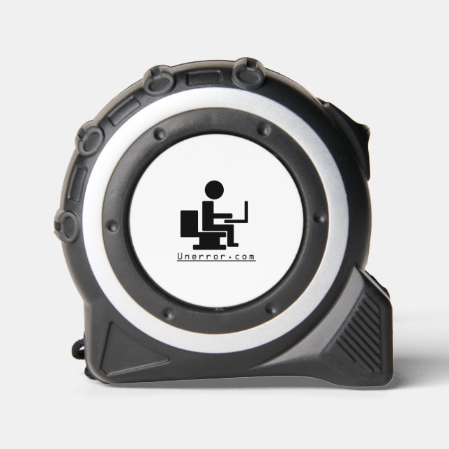 Mètre Ruban Bande Mesure noir sur blanc (Recto)