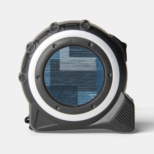 Mètre Ruban Bleu Jean patch Work Faux Burlap