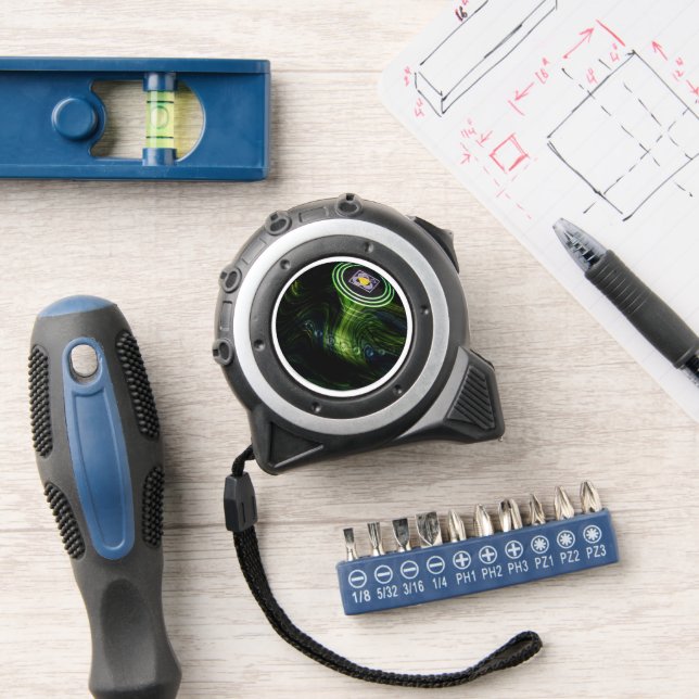 Mètre Ruban Bol de pelouse verte, mesure sur bande (Atelier)