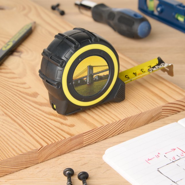 Mètre Ruban Brooklyn Bridge NYC Yellow Tape Mesure (Boiseries)