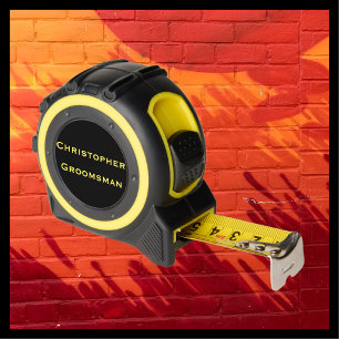 Mètre Ruban Cadeau de mariage pour le nom du garçon d'honneur 