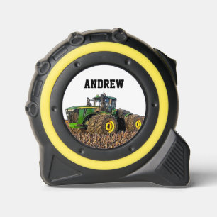 Mètre Ruban Camouflage de ferme tracteur Nom personnalisé Vert