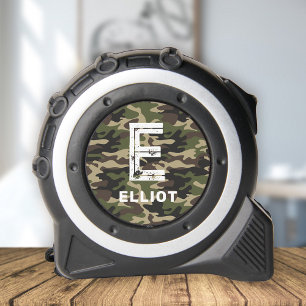 Mètre Ruban Camouflage robuste Monogramme Nom des enfants