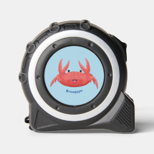 Mètre Ruban Caricature de crabe rouge cuite