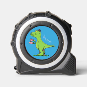Mètre Ruban Caricature de dinosaure vert t rex