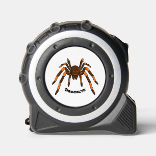 Mètre Ruban Caricature déplaisante de tarantule brun et orange