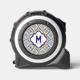 Mètre Ruban Carreaux d'ornement vintages Monogramme