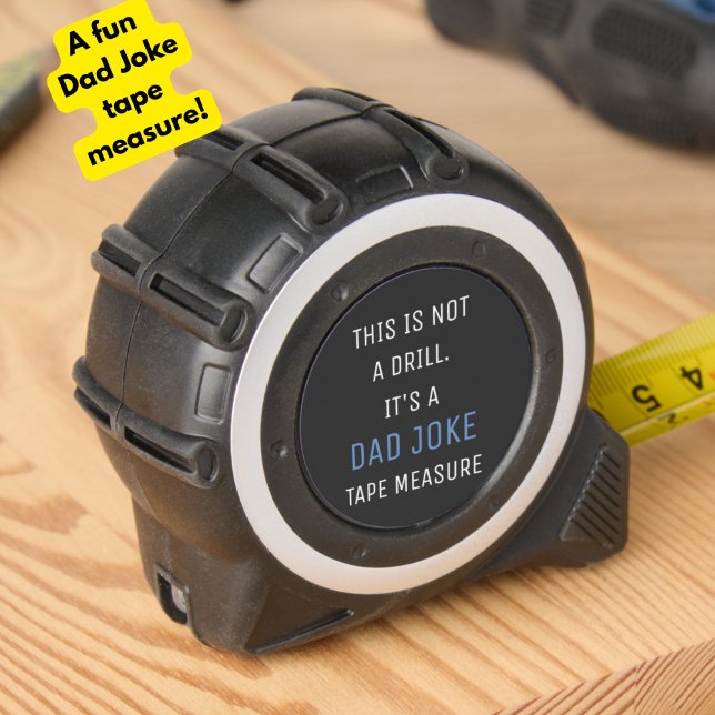 Mètre Ruban "Ce n'est pas un exercice" Drôle Punny Papa plaisa (A fun, funny Dad Joke tape measure, for your handyman Mr. Fixit father! For Father's Day or birthday)