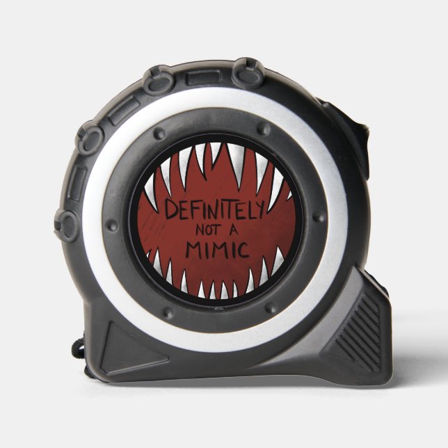 Mètre Ruban Certainement PAS un Mimic D&D Gaming Cadeaux (Recto)