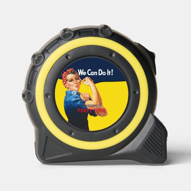 Mètre Ruban C'est votre Rosie Party personnalisée Personnalise (Recto)