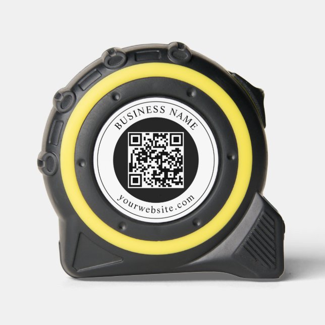 Mètre Ruban Code QR avec nom d'entreprise modifiable (Recto)